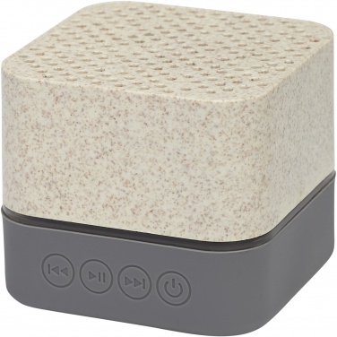 Logo trade promotional merchandise photo of: Aira wheat straw Bluetooth® speaker