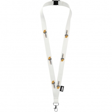 Logotrade business gift image of: Tom recycled PET lanyard with breakaway closure