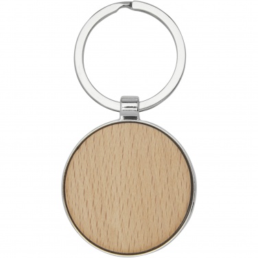 Logotrade promotional item picture of: Moreno beech wood round keychain