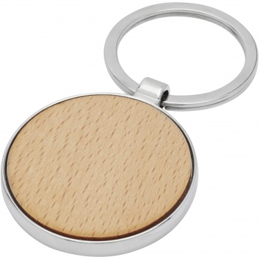 Logotrade promotional item picture of: Moreno beech wood round keychain