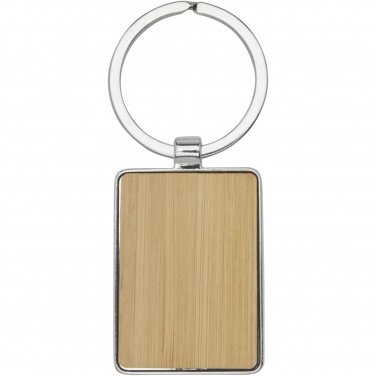 Logotrade promotional merchandise photo of: Neta bamboo rectangular keychain