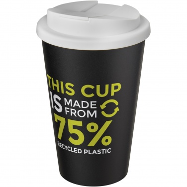 Logotrade promotional giveaway image of: Americano® Eco 350 ml recycled tumbler with spill-proof lid