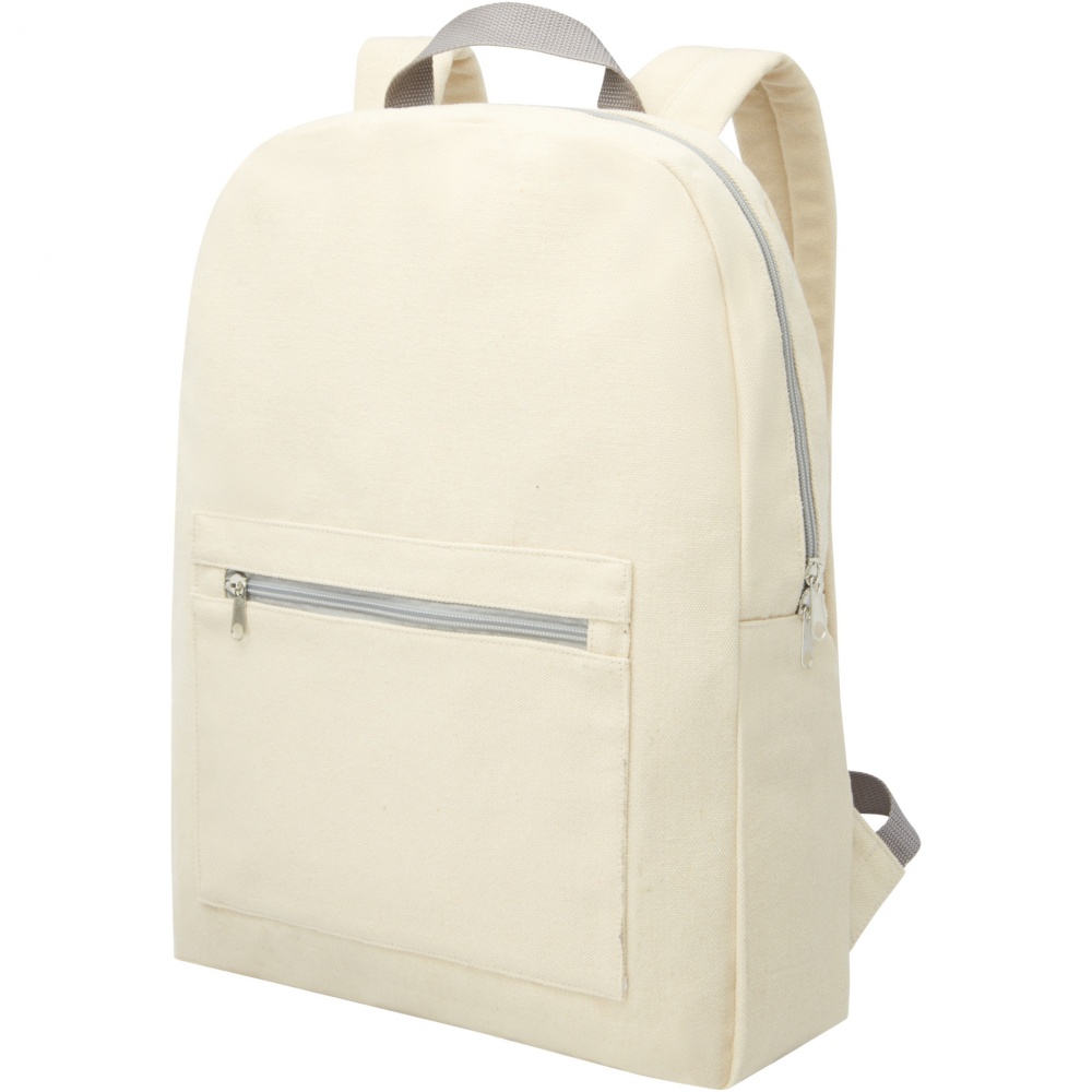 Logo trade corporate gifts image of: Pheebs 450 g/m² recycled cotton and polyester backpack 10L