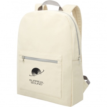 Logotrade promotional merchandise image of: Pheebs 450 g/m² recycled cotton and polyester backpack 10L