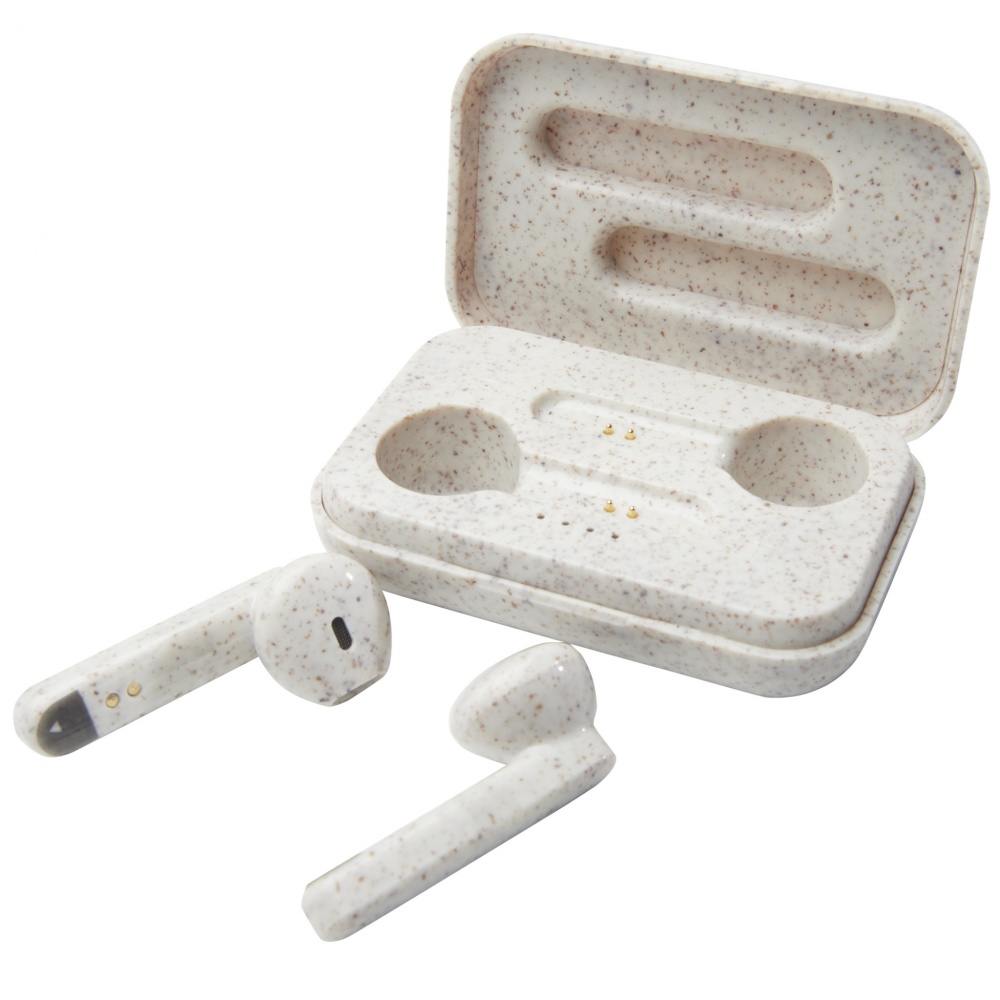 Logotrade promotional gift image of: Nantai wheat straw True Wireless earbuds