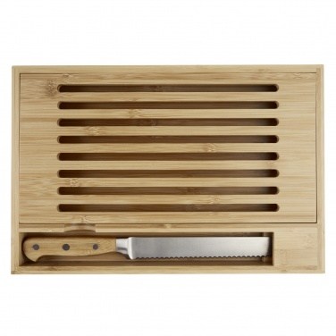 Logo trade promotional product photo of: Pao bamboo cutting board with knife