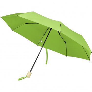 Logo trade advertising products image of: Birgit 21'' foldable windproof recycled PET umbrella