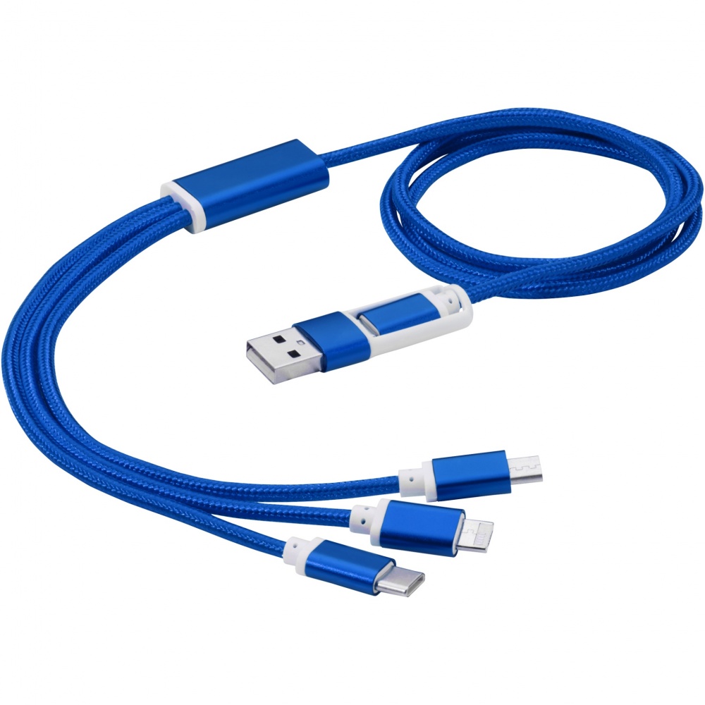 Logo trade business gifts image of: Versatile 5-in-1 charging cable