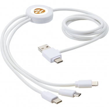 Logo trade corporate gifts image of: Pure 5-in-1 charging cable with antibacterial additive