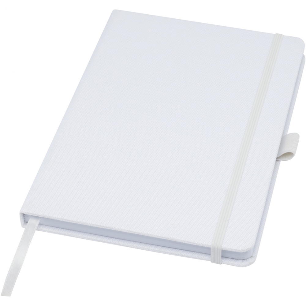 Logo trade corporate gift photo of: Honua A5 recycled paper notebook with recycled PET cover