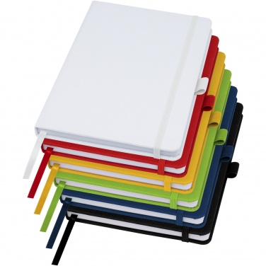 Logo trade promotional gift photo of: Honua A5 recycled paper notebook with recycled PET cover