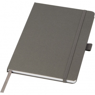 Logo trade promotional giveaway photo of: Honua A5 recycled paper notebook with recycled PET cover
