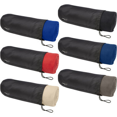 Logo trade advertising products image of: Willow GRS RPET polar fleece blanket