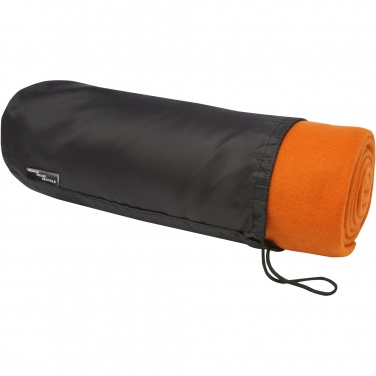 Logo trade promotional products image of: Willow GRS RPET polar fleece blanket
