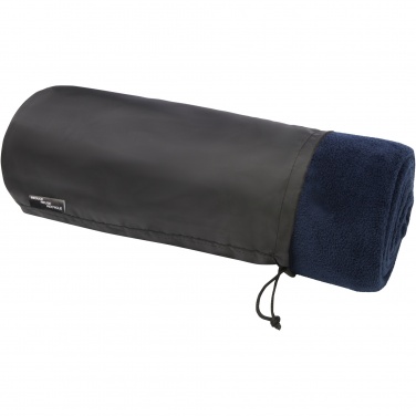 Logo trade promotional giveaway photo of: Lily GRS certified RPET coral fleece blanket