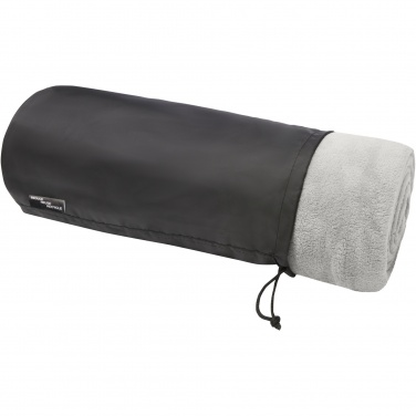 Logo trade promotional gifts picture of: Lily GRS certified RPET coral fleece blanket