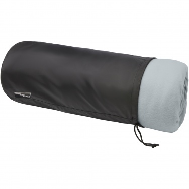 Logo trade corporate gift photo of: Marigold GRS certified RPET polar fleece and sherpa blanket