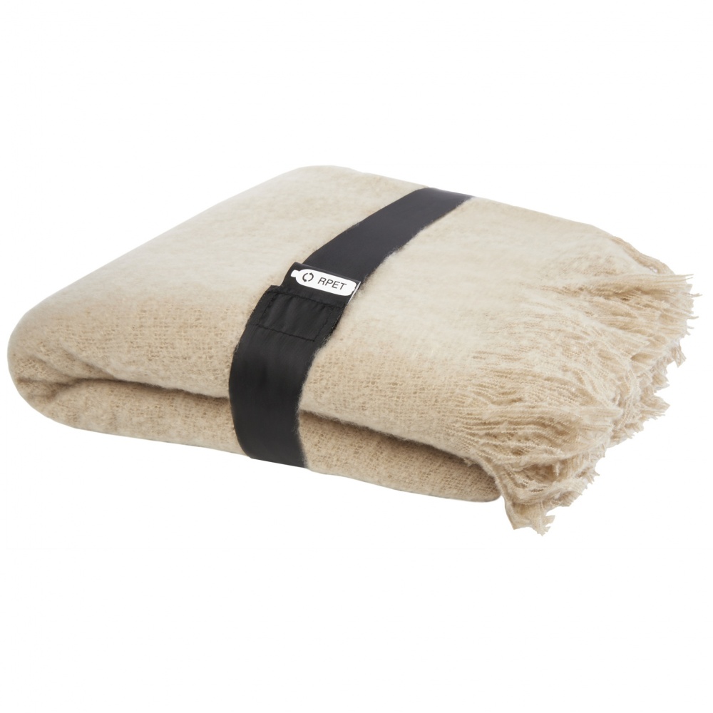 Logo trade promotional items picture of: Ivy GRS certified RPET blanket