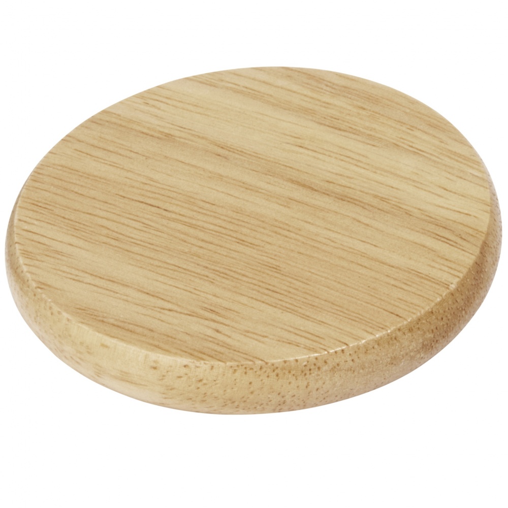 Logo trade business gift photo of: Scoll wooden coaster with bottle opener