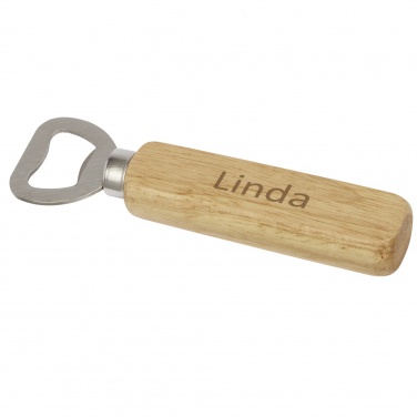 Logo trade promotional gifts picture of: Brama wooden bottle opener