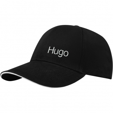 Logo trade promotional products picture of: Topaz 6 panel GRS recycled sandwich cap