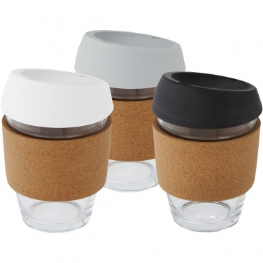 Logo trade promotional gift photo of: Lidan 360 ml borosilicate glass tumbler with silicone lid