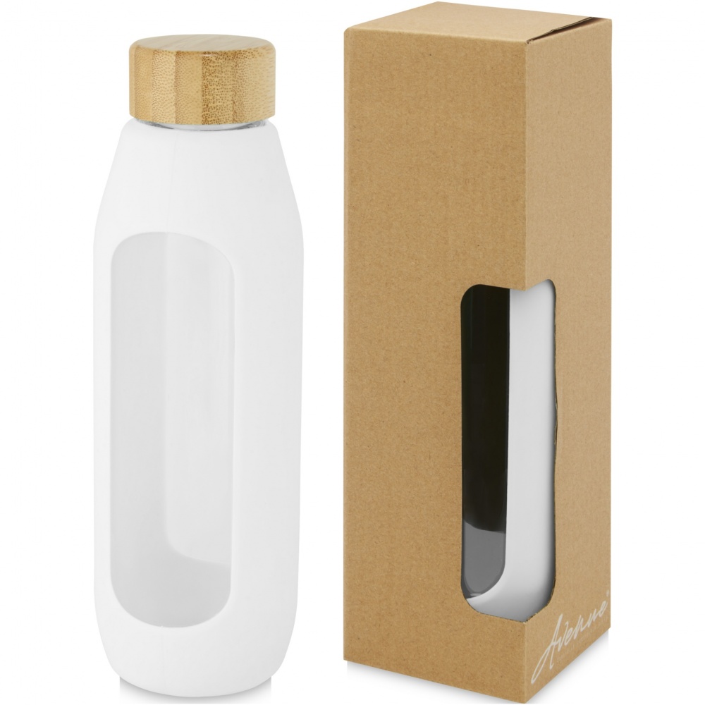 Logotrade advertising product image of: Tidan 600 ml borosilicate glass bottle with silicone grip