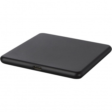 Logo trade promotional giveaway photo of: Loop 10W recycled plastic wireless charging pad