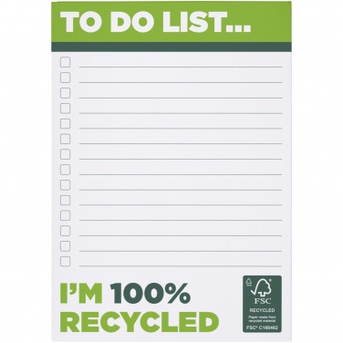 Logo trade promotional gifts picture of: Desk-Mate® A6 recycled notepad