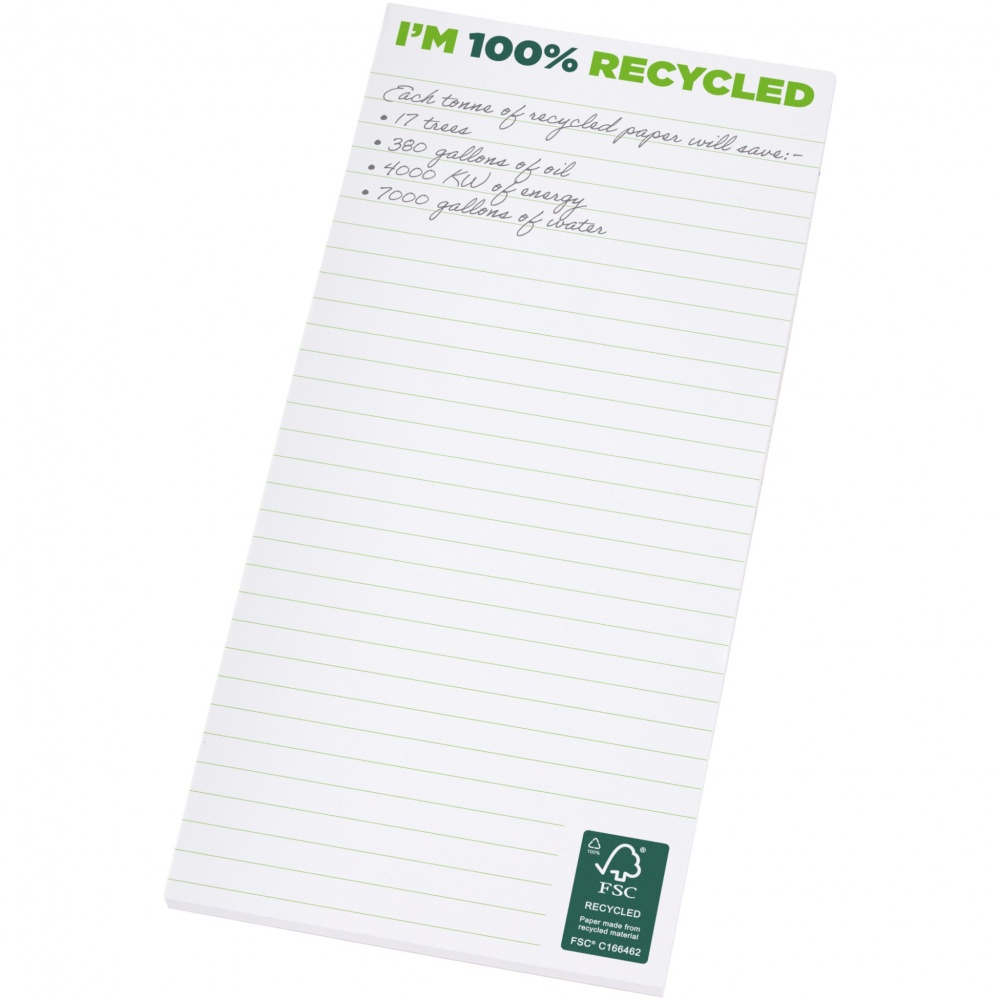 Logotrade corporate gift picture of: Desk-Mate® 1/3 A4 recycled notepad