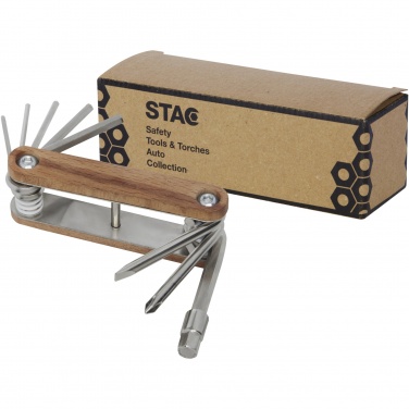 Logo trade advertising product photo of: Fixie 8-function wooden bicycle multi-tool