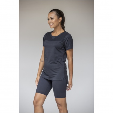 Logo trade promotional merchandise picture of: Borax short sleeve women's GRS recycled cool fit t-shirt