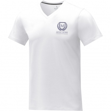 Logo trade promotional item photo of: Somoto short sleeve men's V-neck t-shirt 