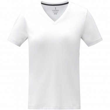 Logo trade promotional items image of: Somoto short sleeve women's V-neck t-shirt 