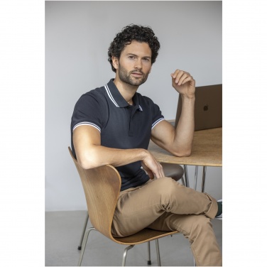 Logo trade promotional gifts picture of: Amarago short sleeve men's tipping polo