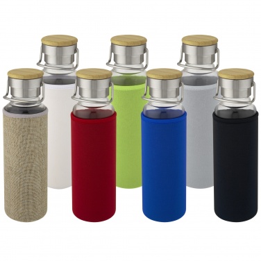 Logo trade business gifts image of: Thor 660 ml glass bottle with neoprene sleeve