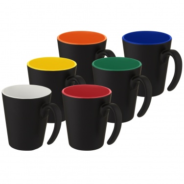 Logo trade promotional merchandise image of: Oli 360 ml ceramic mug with handle