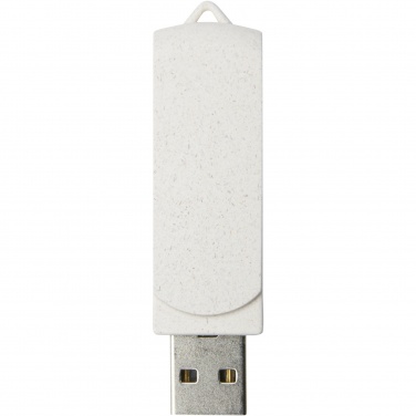 Logotrade promotional gift picture of: Rotate 4GB wheat straw USB flash drive