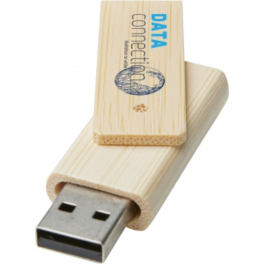 Logo trade advertising products image of: Rotate 8GB bamboo USB flash drive