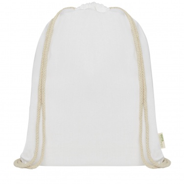 Logo trade promotional item photo of: Orissa 140 g/m² organic cotton drawstring bag 5L