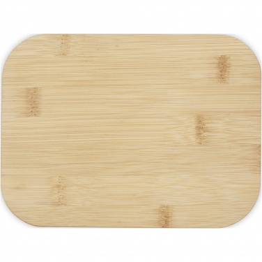 Logo trade promotional merchandise image of: Roby glass lunch box with bamboo lid