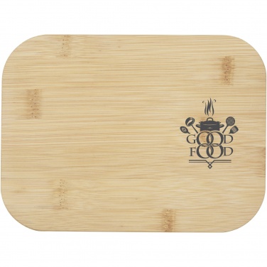Logo trade promotional giveaway photo of: Roby glass lunch box with bamboo lid