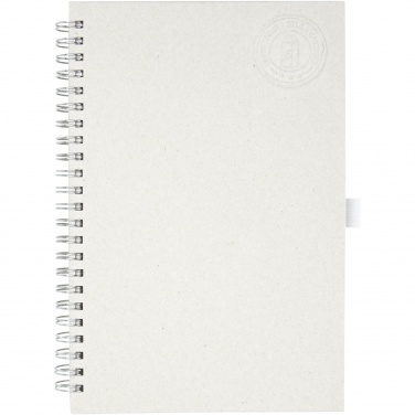Logo trade promotional merchandise image of: Dairy Dream A5 size reference recycled milk cartons spiral notebook