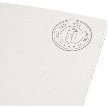 Logo trade corporate gifts image of: Dairy Dream A5 size reference recycled milk cartons cahier notebook