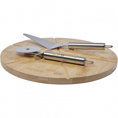 Logo trade corporate gifts picture of: Mangiary bamboo pizza peel and tools