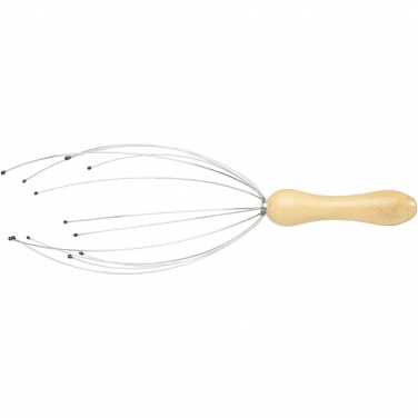 Logo trade corporate gifts picture of: Hator bamboo head massager