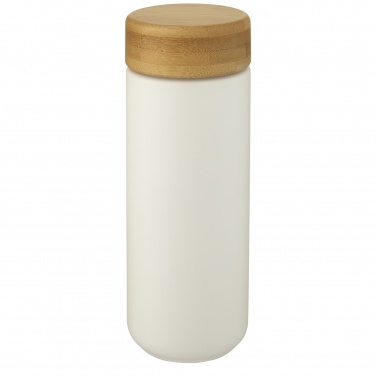 Logo trade promotional gifts image of: Lumi 300 ml ceramic tumbler with bamboo lid
