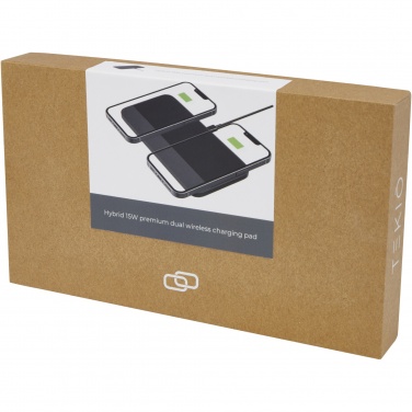 Logotrade promotional merchandise picture of: Hybrid 15W premium dual wireless charging pad