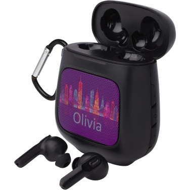 Logotrade promotional giveaway picture of: Remix auto pair True Wireless earbuds and speaker