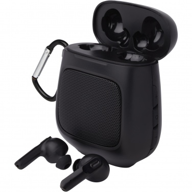 Logo trade promotional items picture of: Remix auto pair True Wireless earbuds and speaker